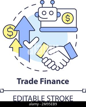 Trade finance concept icon Stock Vector