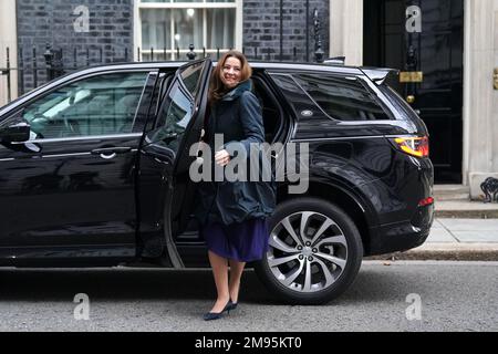 Education Secretary Gillian Keegan arriving in Downing Street, London, ahead of a Cabinet meeting. Picture date: Tuesday January 17, 2023. Stock Photo