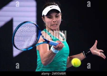 Dubai, UAE, 21st. Feb, 2023. Bulgarian tennis player Viktoriya Tomova in  action at the Dubai Duty Free Tennis Championships tournament at Dubai Duty  Free Tennis Stadium on Tuesday 21 February 2023., ©