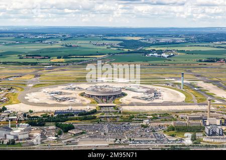 Charles de gaulle airport aerial hi-res stock photography and images - Alamy