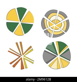 Geometric aboriginal art icon. Ethnic tribal rounded ornament. Afican, australian motiph. Dots painting. Vector illustration, template design for Stock Vector