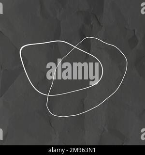 Free form strokes design element on wrinkle paper background vector Stock Vector