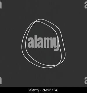 Hand drawn scribble circles design element vector Stock Vector