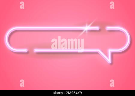 Pink speech balloon wallpaper vector Stock Vector