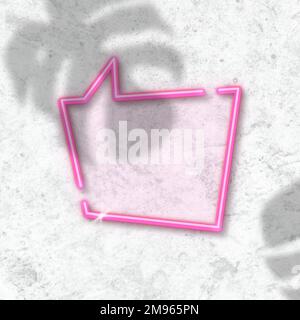 Pink speech balloon background vector Stock Vector