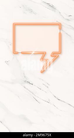 Orange speech balloon wallpaper vector Stock Vector