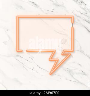 Orange speech balloon background vector Stock Vector