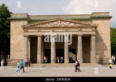 The Neue Wache (New Guard House), in central Berlin, dating from 1816.  Originally built as a guardhouse for the troops of the Crown Prince of Prussia, it has been used as a war memorial since 1931. Stock Photo