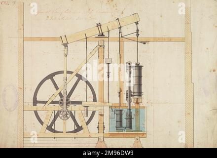 General view of the Boulton and Watt steam engine Stock Photo