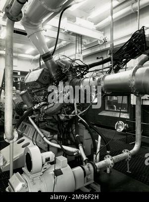 Deltic engine at Acton test house Stock Photo - Alamy