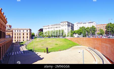 Interior of the hall of the Atocha station in Madrid, Spain, Europe Stock Photo