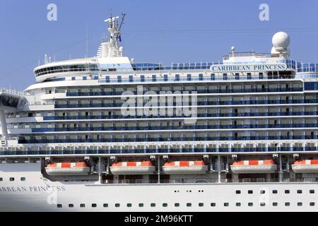 Caribbean Princess Ship. Le Havre. Haute-Normandie. Seine-Maritime. France. Europe. Stock Photo