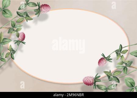 Catsfoot adorned vector frame graphic Stock Vector
