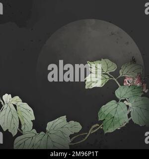 Blank leafy frame design vector Stock Vector