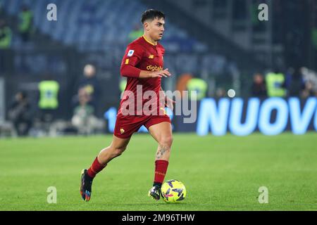 Paulo Dybala of Roma in action during the Italian championship Serie A football match between AS Roma and ACF Fiorentina on January 15, 2023 at Stadio Olimpico in Rome, Italy - Photo: Federico Proietti/DPPI/LiveMedia Stock Photo