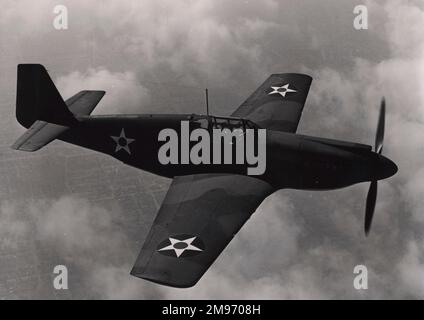 An early North American P-51 Mustang. Stock Photo