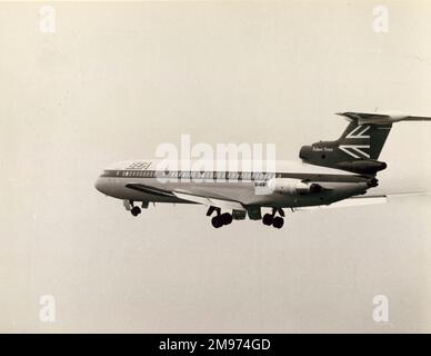 Hawker Siddeley HS121 Trident 3B, in BEA markings. Stock Photo