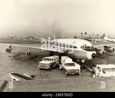 Boeing 707 of TWA. Stock Photo