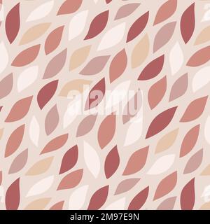 Pink seamless leaf patterned background vector Stock Vector