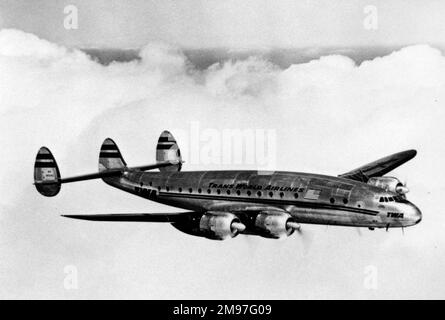 Lockheed L749 Constellation TWA. Stock Photo