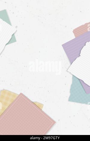 Colorful ripped note collection vector Stock Vector