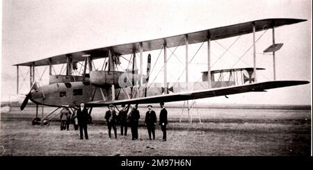 Zeppelin-Staaken VGO R III, serial no. 10/15, giant German biplane, the only one built.  It went into operational use near Riga in Latvia, making its first operational sortie on 13 August 1916.  Because of its size, its speed was relatively slow, at a maximum of 75 mph. Stock Photo