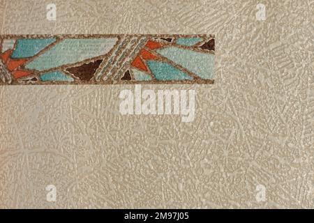 Design in an SMB wallpaper sample book. Stock Photo