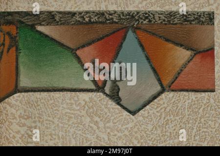 Design in an SMB wallpaper sample book. Stock Photo