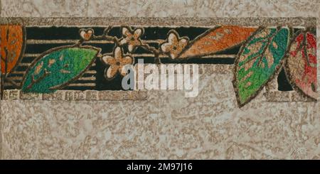 Design in an SMB wallpaper sample book. Stock Photo