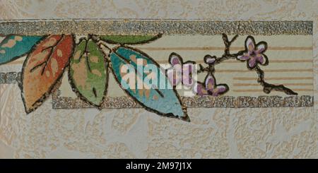 Design in an SMB wallpaper sample book. Stock Photo