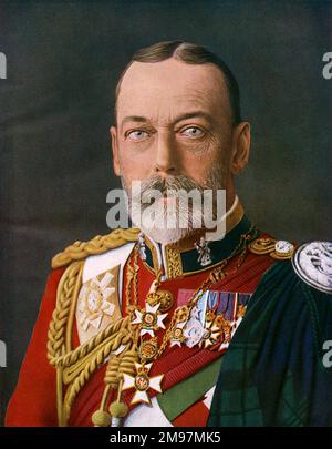 George Colonel King George V (1865-1936) as Colonel-in-Chief of the Grenadier Guards ...