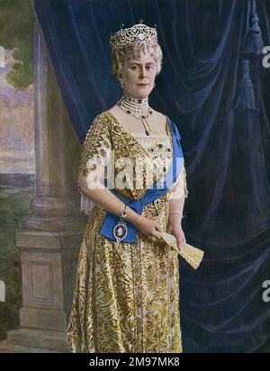 Queen Mary of Teck (1867-1953), consort to King George V. Stock Photo