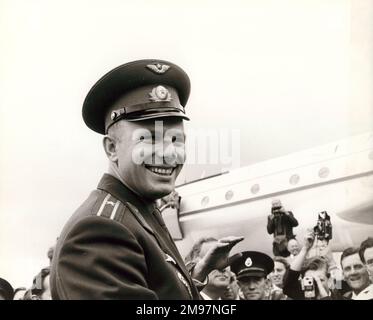 Russian cosmonaut Major Yuri Alekseyevich Gagarin (1934-1968 ). Stock Photo
