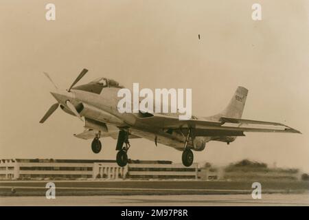 The first McDonnell XF-88 Voodoo, 46-525, after modification to the XF-88B. Stock Photo