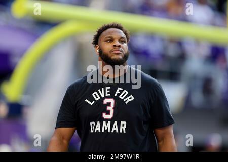 Minnesota Vikings guard Ed Ingram (67) walks off the field during a NFL  football game against the Miami Dolphins, Sunday, Oct.16, 2022 in Miami  Gardens, Fla. (AP Photo/Alex Menendez Stock Photo - Alamy