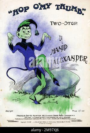 Music cover, Hop O'My Thumb Two-Step by Hanid Alexander. Stock Photo