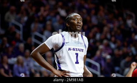 Kansas State forward Sarah Shematsi during an NCAA college