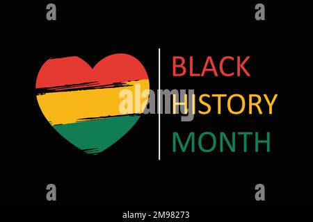 Black History Month to remember important people and events of the African diaspora banner template, flat vector modern illustration Stock Vector
