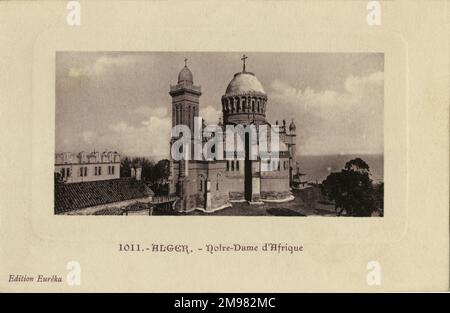 Notre-Dame d'Afrique, Catholic basilica in Algiers, Algeria Stock Photo