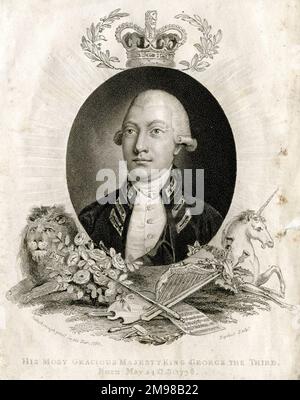 King George III (1738-1820). Stock Photo