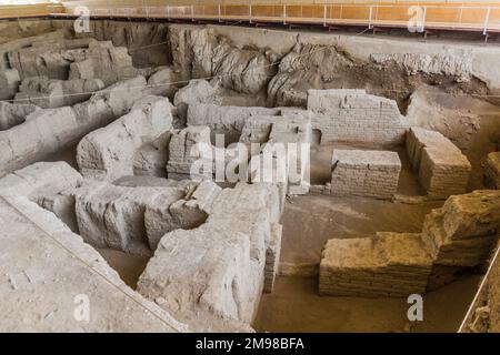 Ecbatana ruins at Hegmataneh hill in Hamadan, Iran Stock Photo