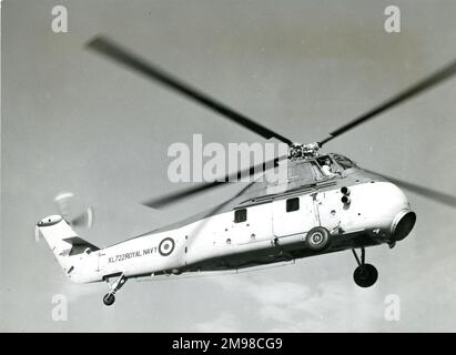 Sikorsky-built S-58, XL722, re-engined by Westland with a Napier Gazelle turboshaft replacing the radial piston engine. September 1957. Stock Photo