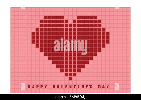 Pixel Art Heart Icon Retro Game Symbol Template Design For Valentines Day  Greeting Card Nerds Gamers It Developers Stock Illustration - Download  Image Now - iStock, gif maker heart 