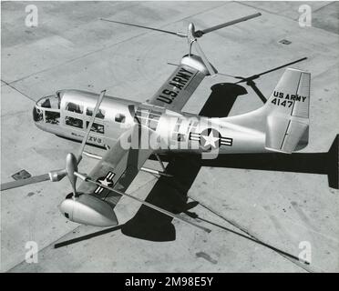 The first Bell XV-3 tiltrotor, 54-147. Stock Photo