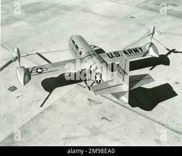 The first Bell XV-3 tiltrotor, 54-147. Stock Photo