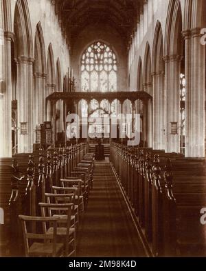 Interior of St Edmund's Church, Southwold, Suffolk, a Grade I listed parish church dating back to the 15th century. Stock Photo