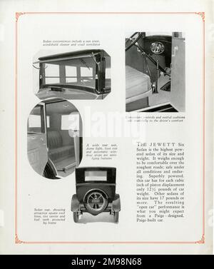The Jewett Six - an automobile built in Detroit, Michigan, USA by the Paige-Detroit Motor Car Company, named after Harry M. Jewett, president of Paige-Detroit. Stock Photo