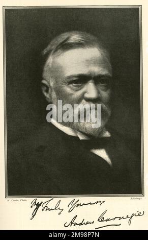 Andrew Carnegie, Scottish American industrialist. Stock Photo