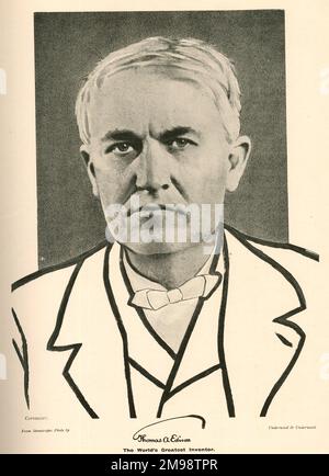 Thomas Edison, American inventor. Stock Photo