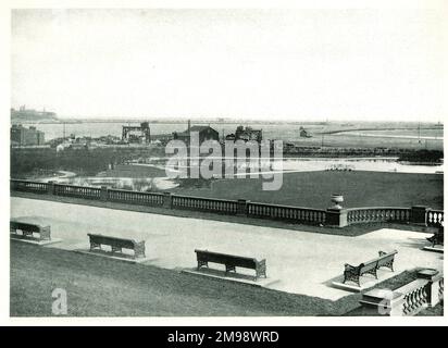 South Marine Park, South Shields, Tyne and Wear. Stock Photo